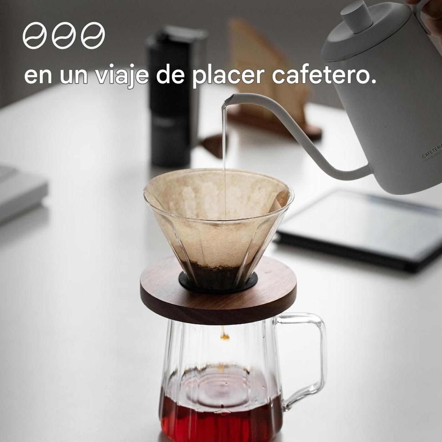 Cafetera De Vidrio Por Goteo Jarra 600ml Filtro Reusable-5