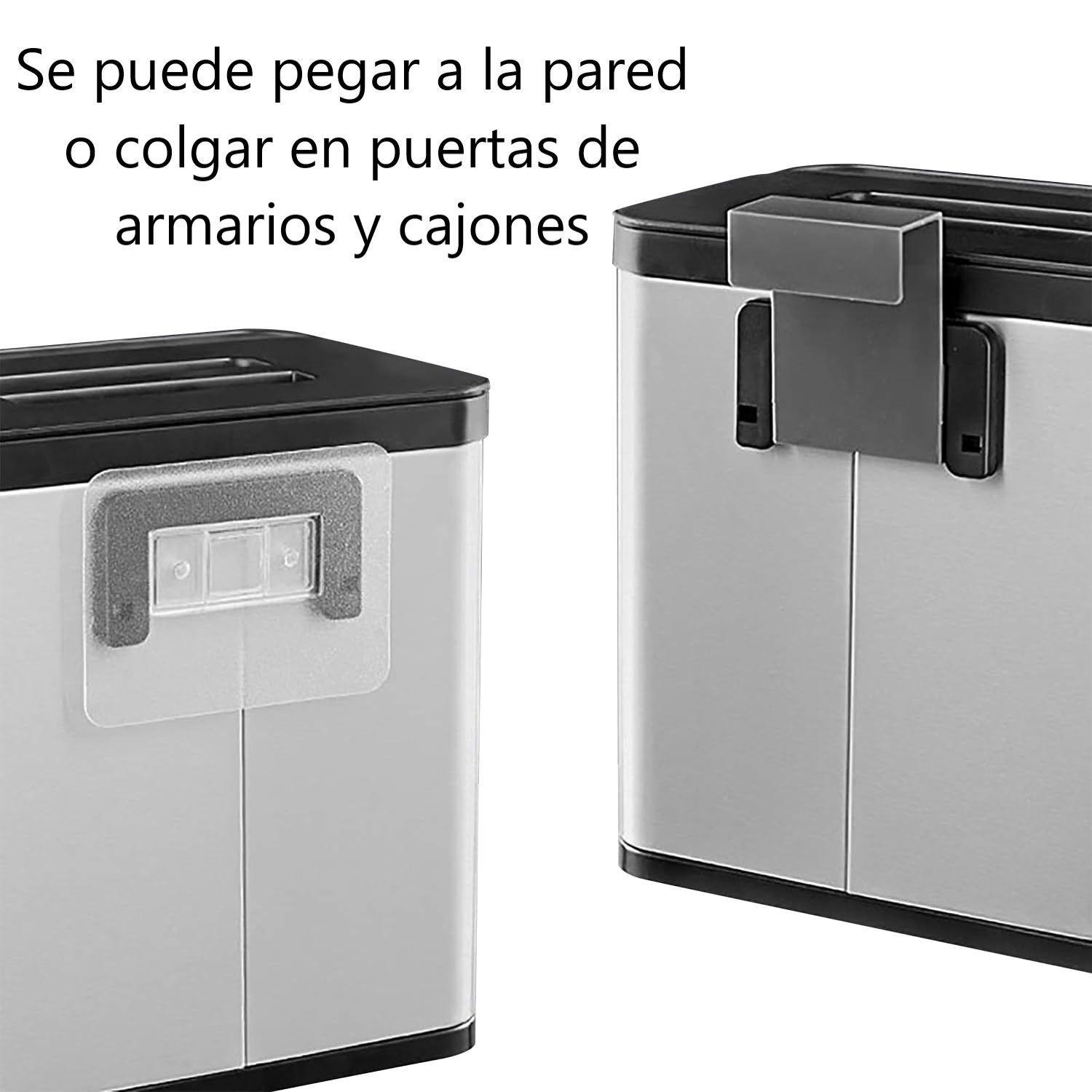 Cubo De Basura Colgante Tapa Para Armario Cocina Dormitorio-2
