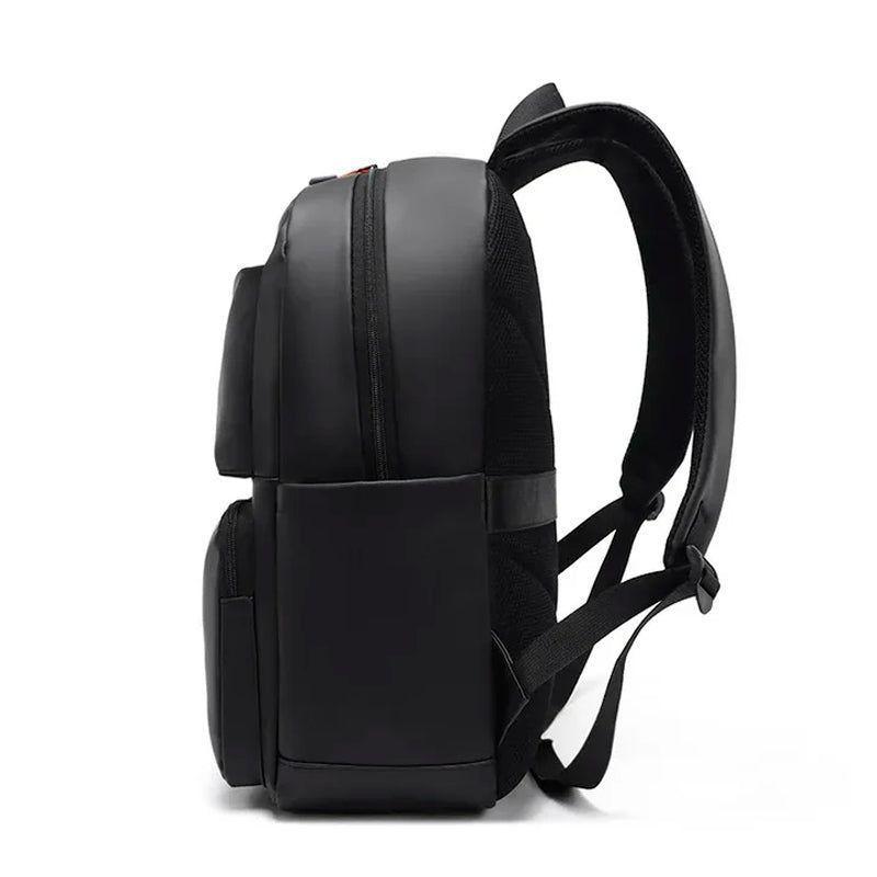 Mochila De Espalda Unisex Bolso Impermeable Color Negro-3