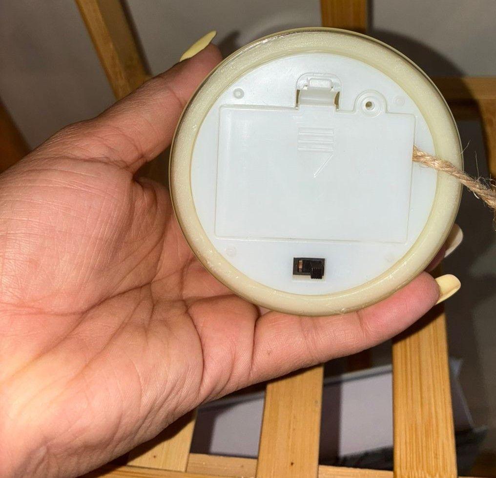 Vela Led De Navidad Sin Llama Lampara Decorativa Pilas -2