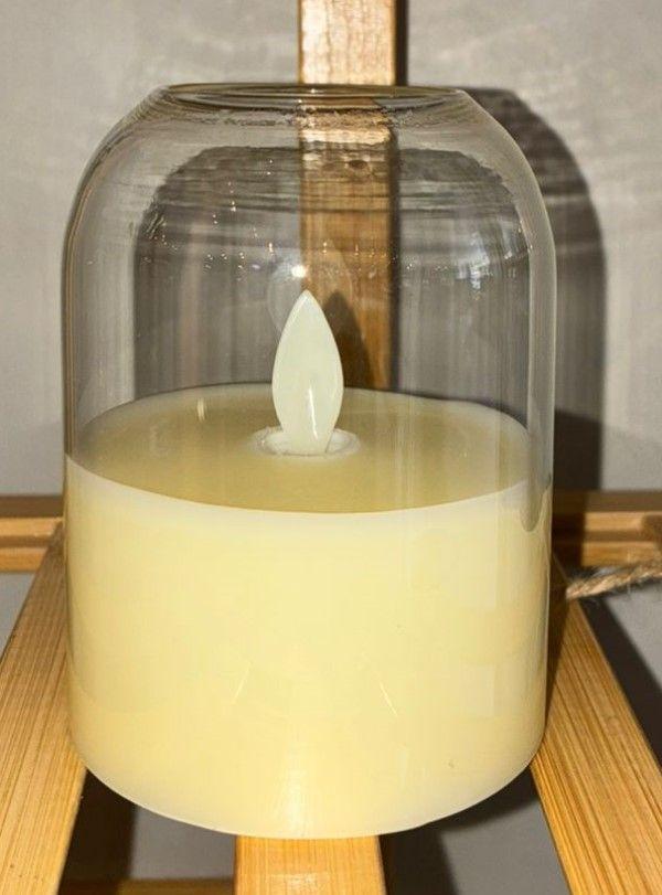 Vela Led De Navidad Sin Llama Lampara Decorativa Pilas -3