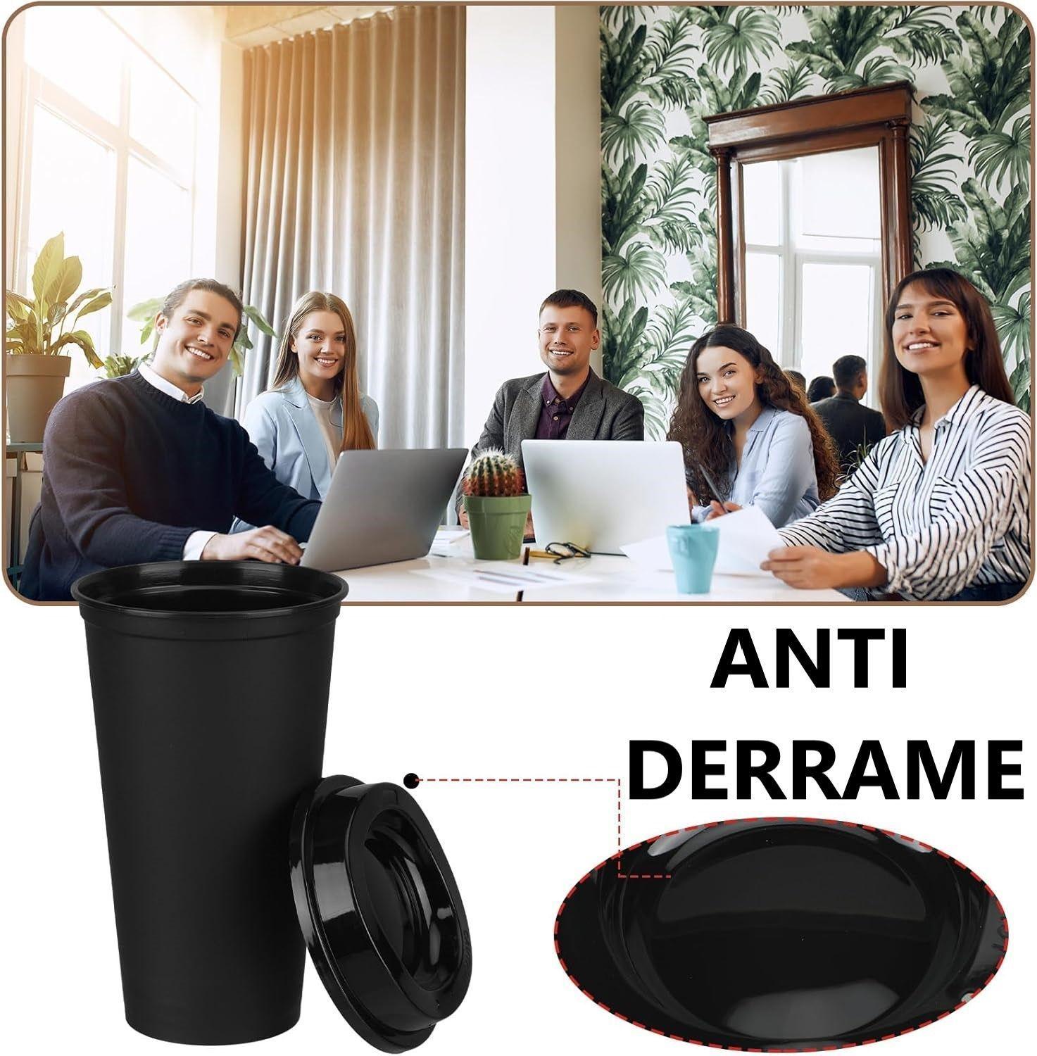 12 Vasos Plasticos De Viaje Para Mug De Caf 25oz-1