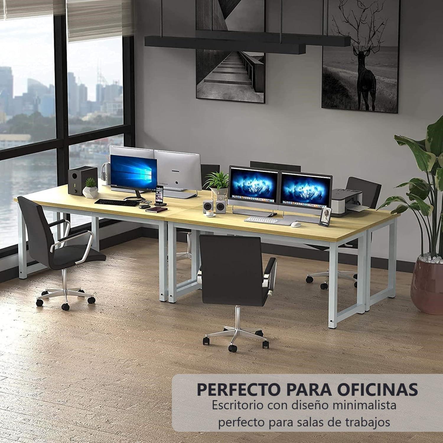 Escritorio De Oficina Grande Mesa De Estudio Moderna Gamer WakesHome-3