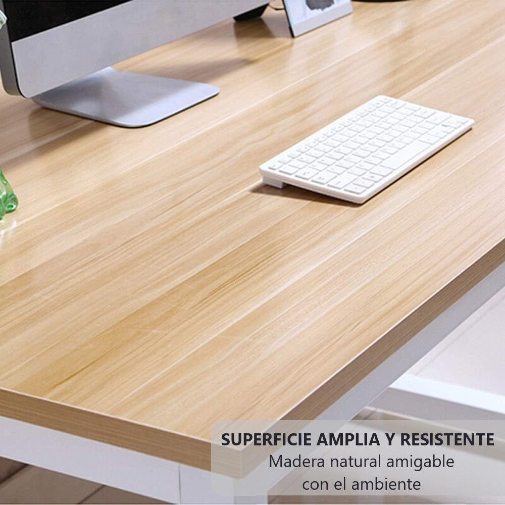 Escritorio De Oficina Grande Mesa De Estudio Moderna Gamer WakesHome-4