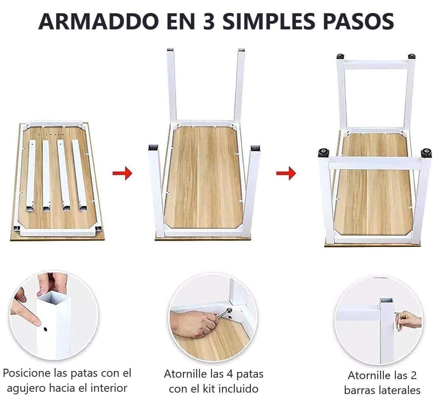 Escritorio De Oficina Grande Mesa De Estudio Moderna Gamer WakesHome-7