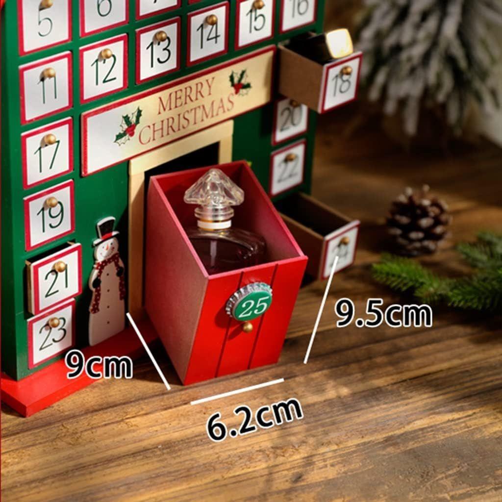Casa Calendario De Adviento De Madera Decoración De Navidad-6