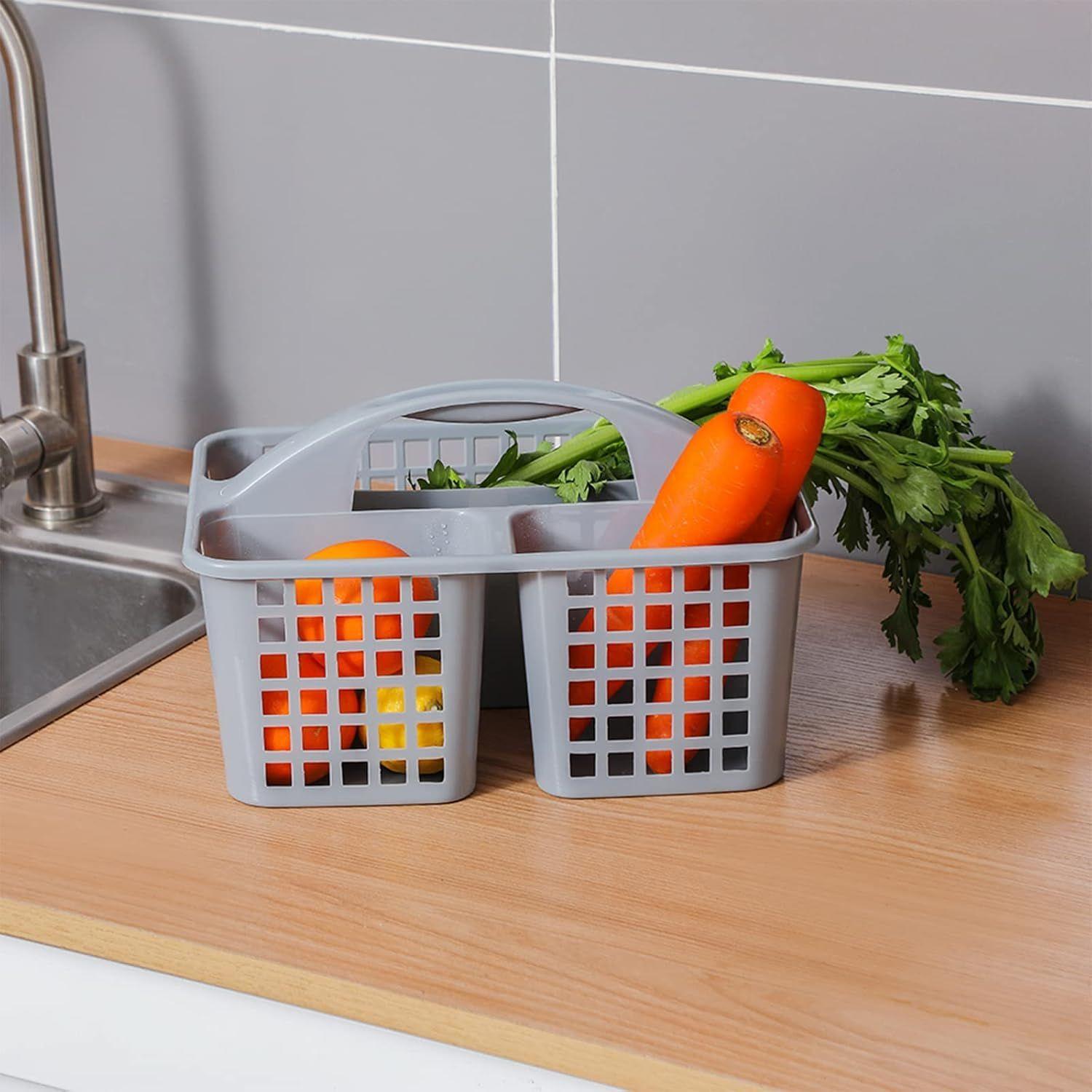 Cesta Organizadora Plástica Para Limpieza Cocina Baño Champú-3