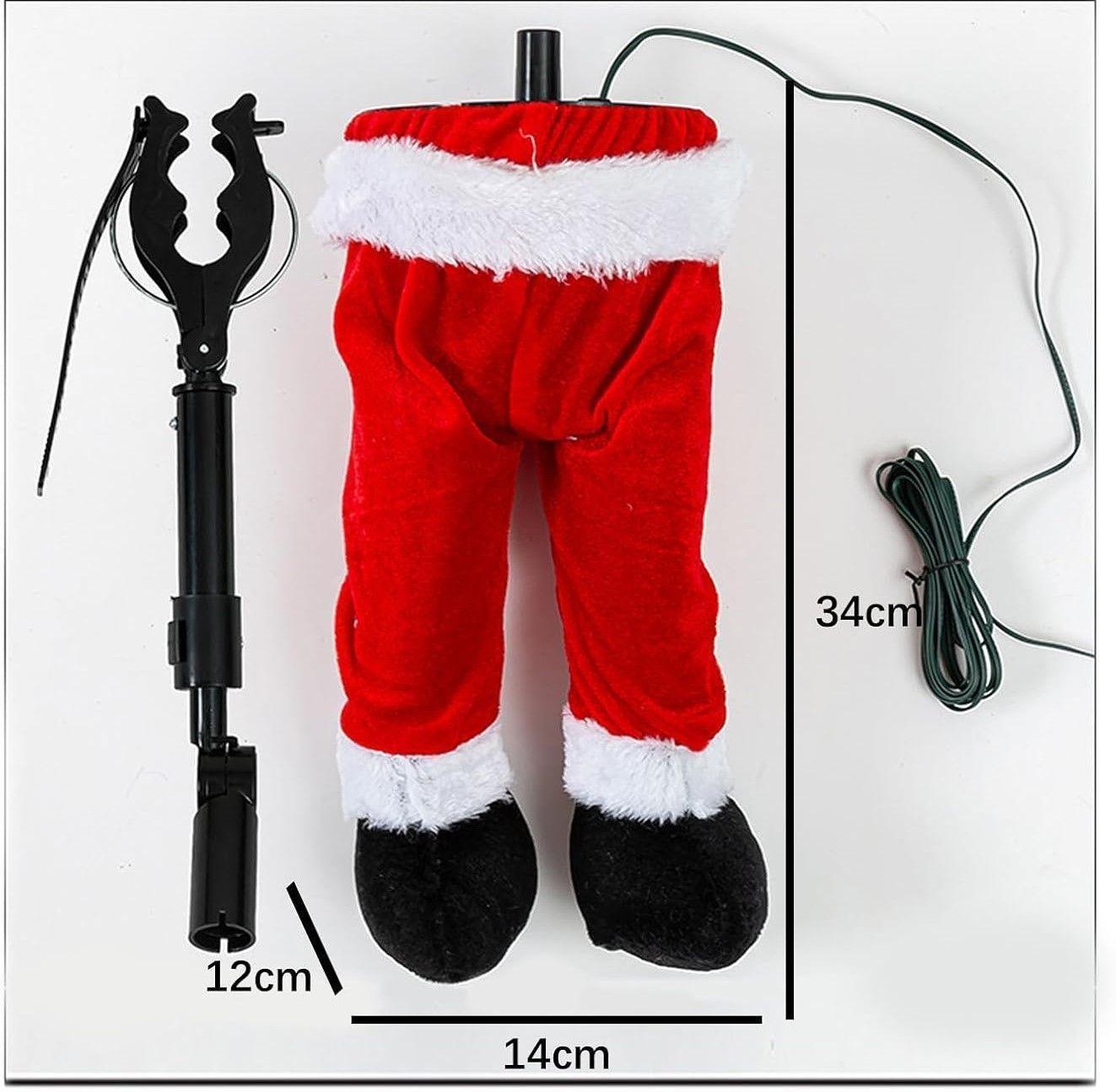 Adorno Para Árbol De Navidad Patas Oscilantes De Santa-3