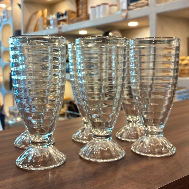 Juego 6 Copas Para Malteada Batido Copa Helado Vintage 370ml-2