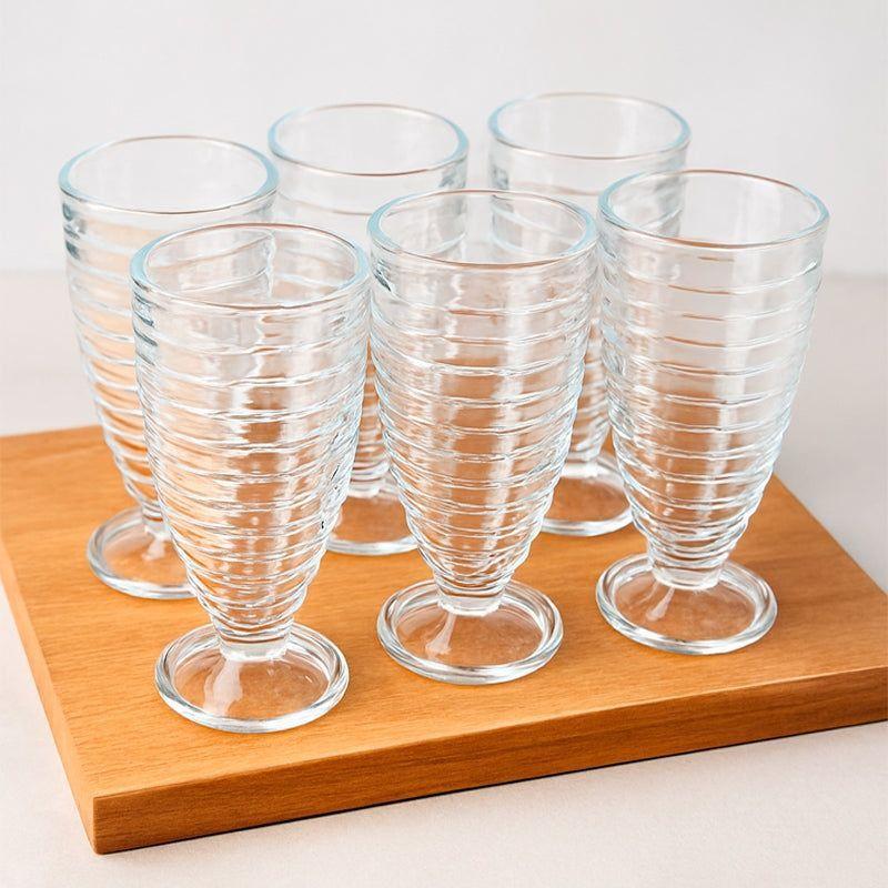 Juego 6 Copas Para Malteada Batido Copa Helado Vintage 370ml-4