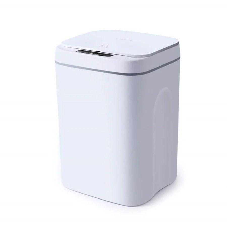 Basurero Automático Con Sensor De Movimiento 16 Litros Color Blanco-0