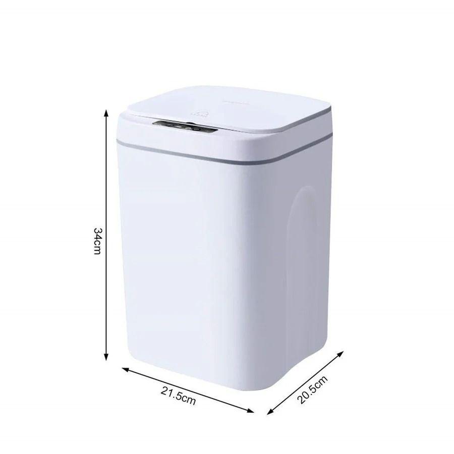 Basurero Automático Con Sensor De Movimiento 16 Litros Color Blanco-2