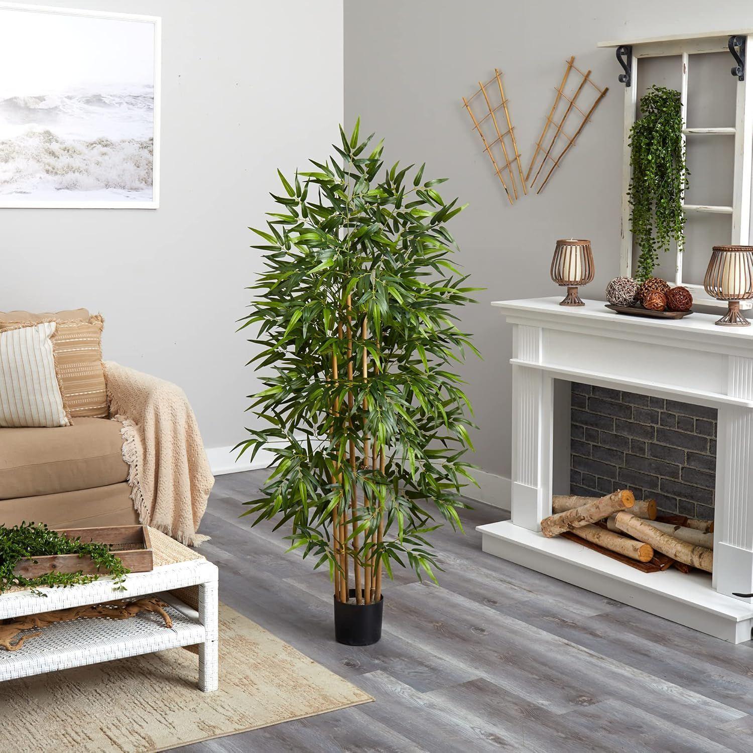 Planta Artificial De Bamb 120cm Arbusto Real De Decoracion-3