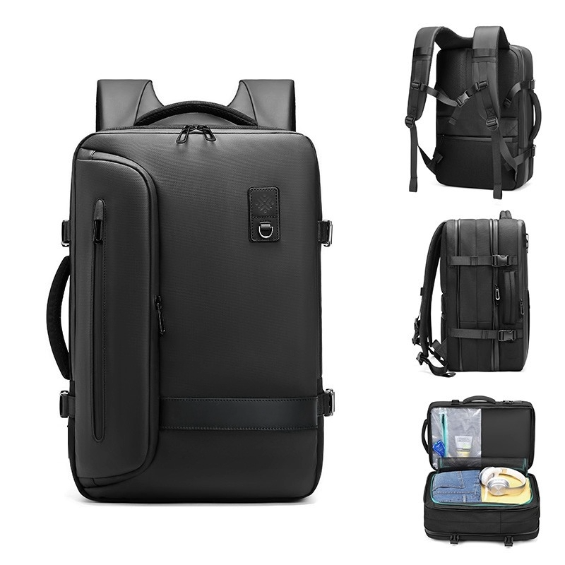 Mochila De Viaje Negocio Para Notebook Unisex Color Negro-2