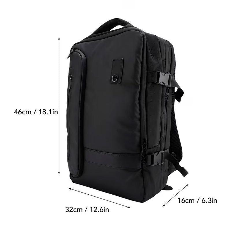 Mochila De Viaje Negocio Para Notebook Unisex Color Negro-4