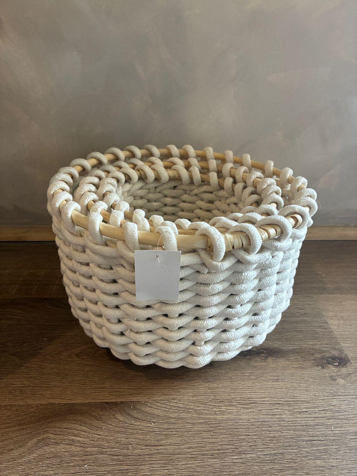 3 Canasto Organizador Tejido Natural Para Decoraci n Hogar-3