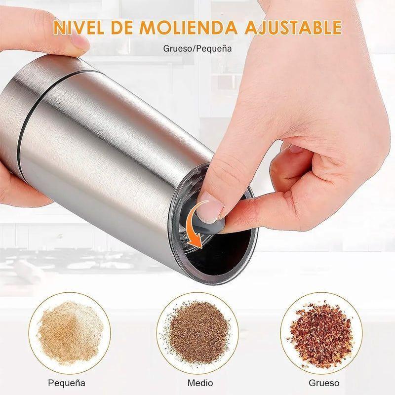 Salpimentero Inalambrico Usb Molinillo De Pimienta Electrico-4