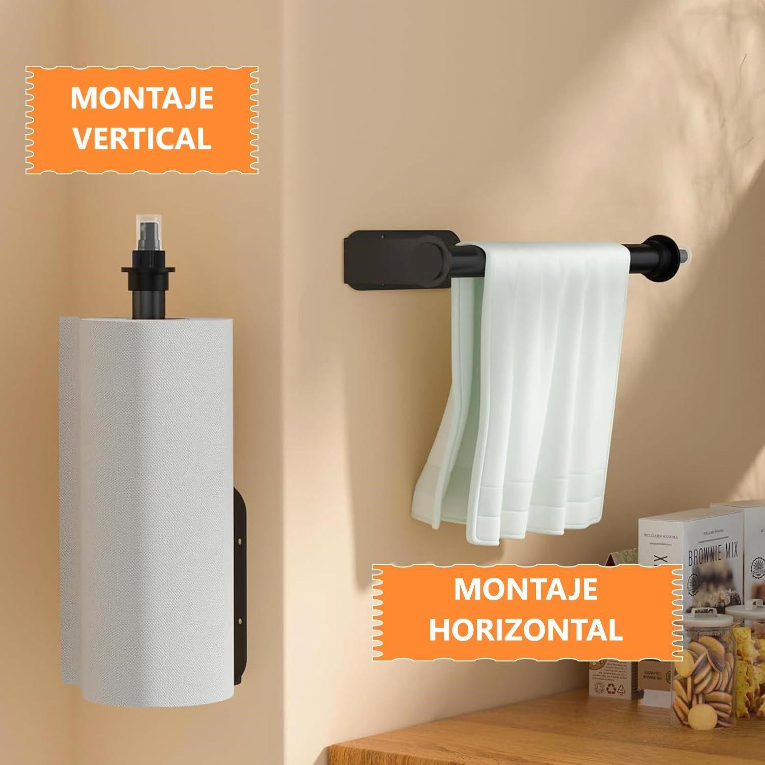 Portarrollos De Cocina Con Pulverizador Colgador Porta Nova WakesHome-3