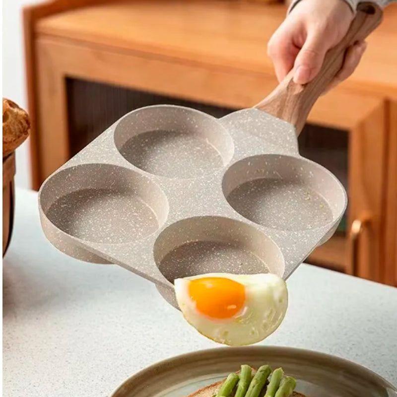 Sartén Antiadherente De Cuatro Divisiones Para Huevos Fritos-4