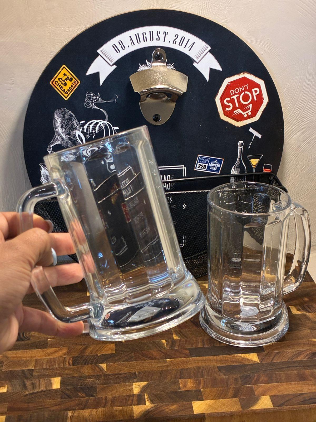 Pack 2 Vasos Cerveceros De Vidrio 500ml 2 De Jarra Cerveza-4