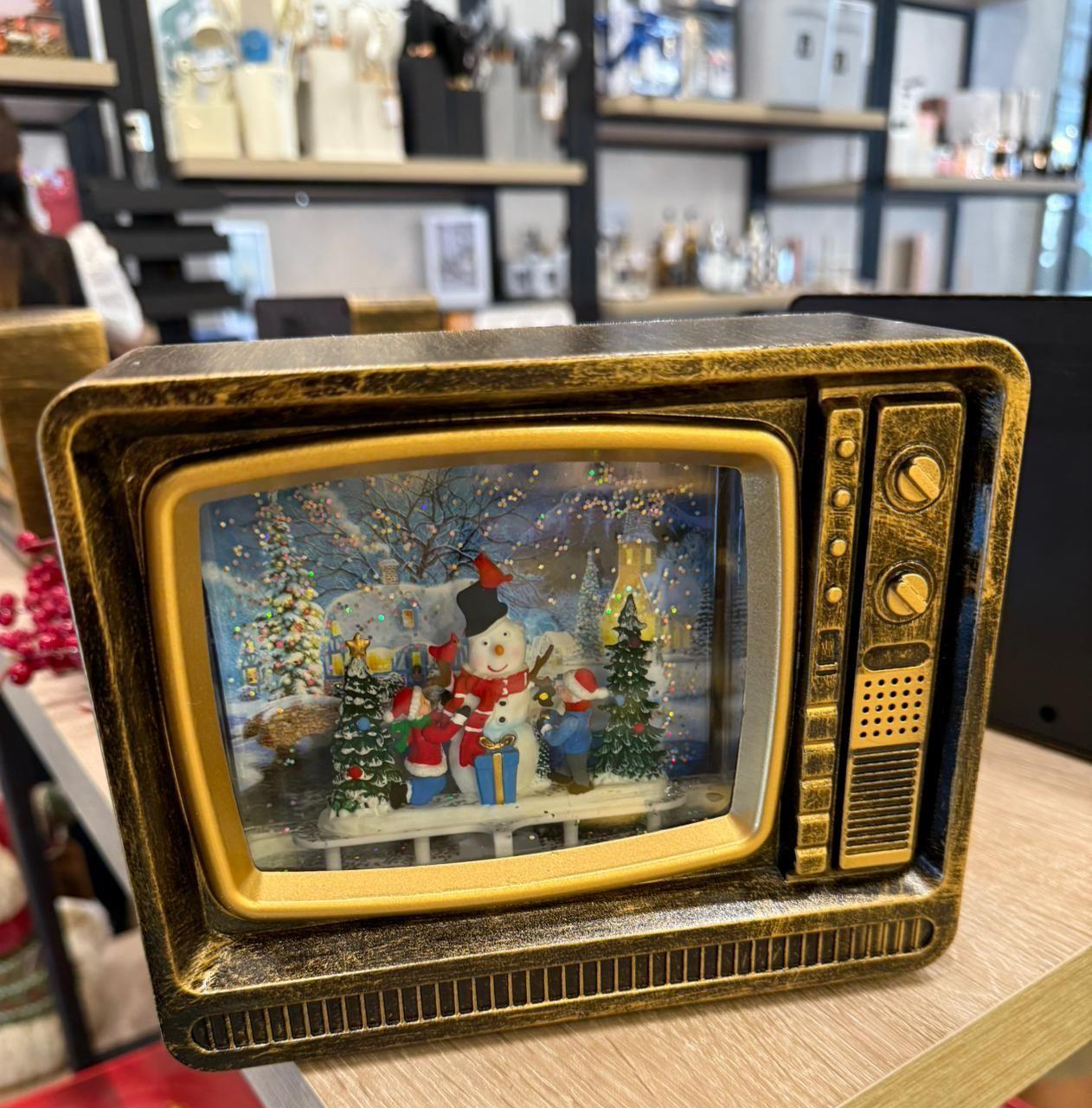 Lampara De Navidad Forma De Tv Farola Navideña Para El Arbol-2