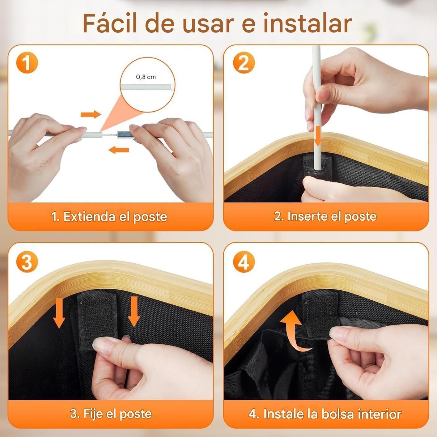 Cubo Basura Plegable Cesto Para Reciclaje Botellas Plasticas-5