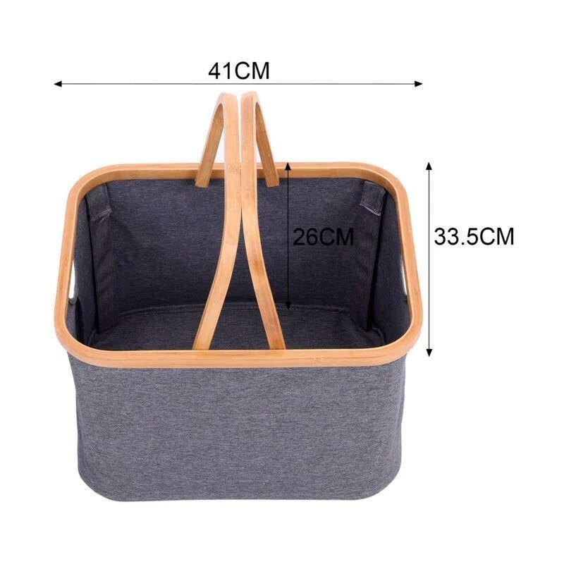 Cesto Plegable Para Ropa Canasto Con Asa Organizador Hogar-2