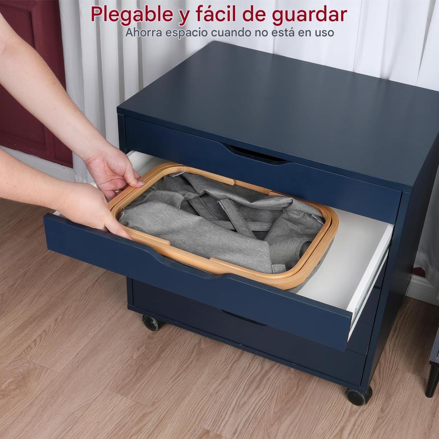 Cesto Plegable Para Ropa Canasto Con Asa Organizador Hogar-3