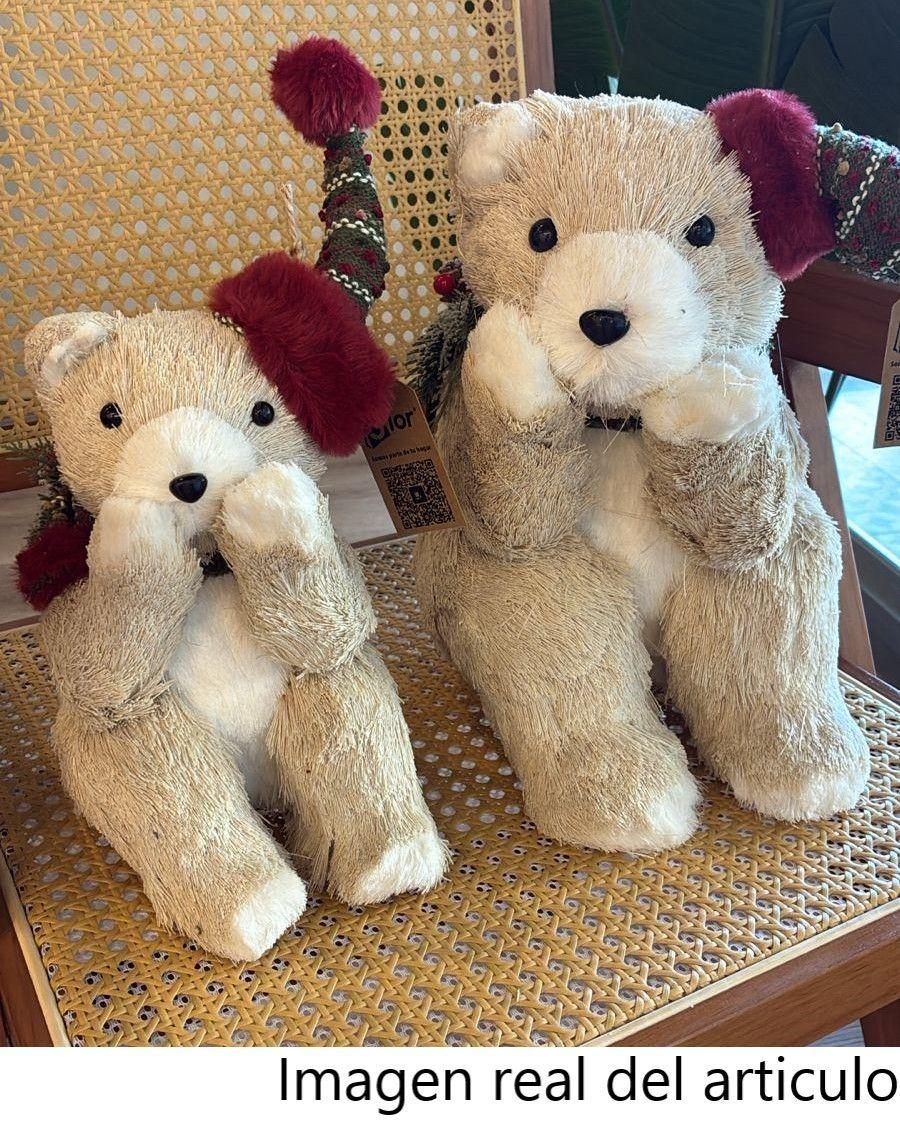 Adorno Para Arbol De Navidad Oso Peluche Pascuero Navideño 25cm-3