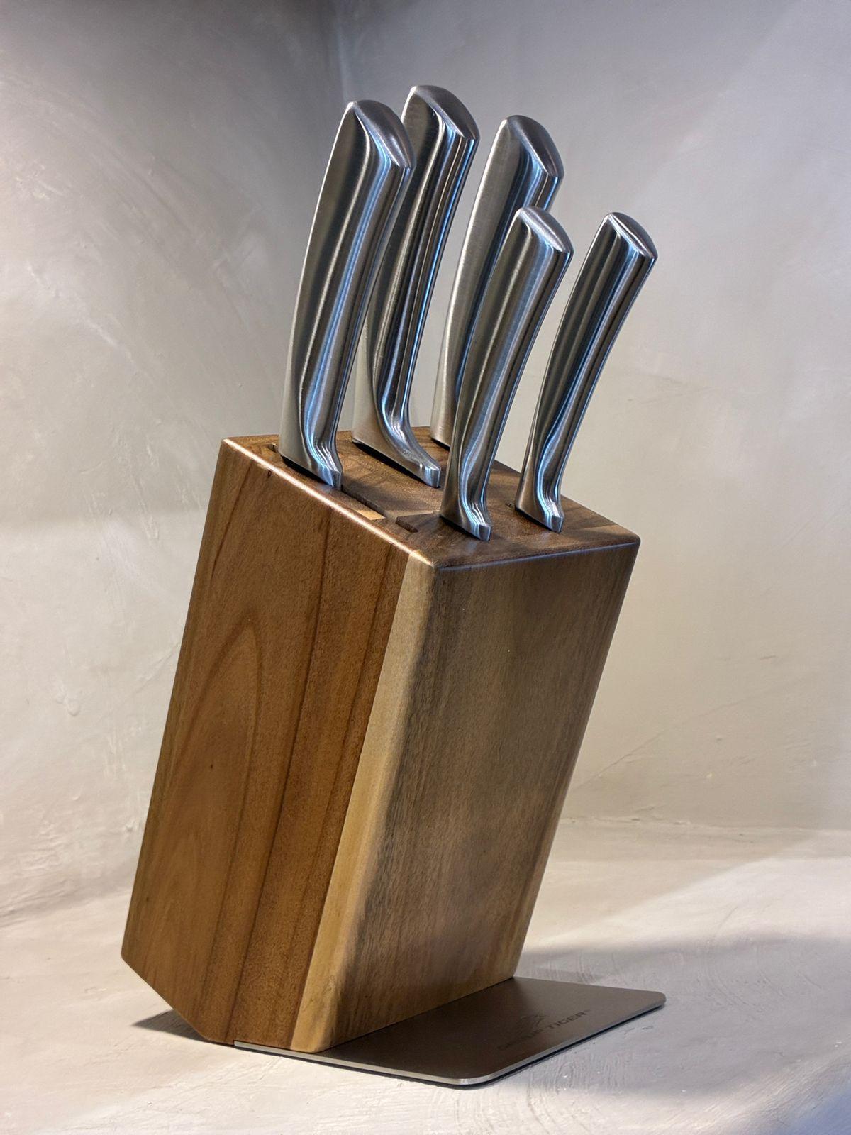 Set De Cuchillos Cocina Acero Inoxidable 5 Piezas Base-4