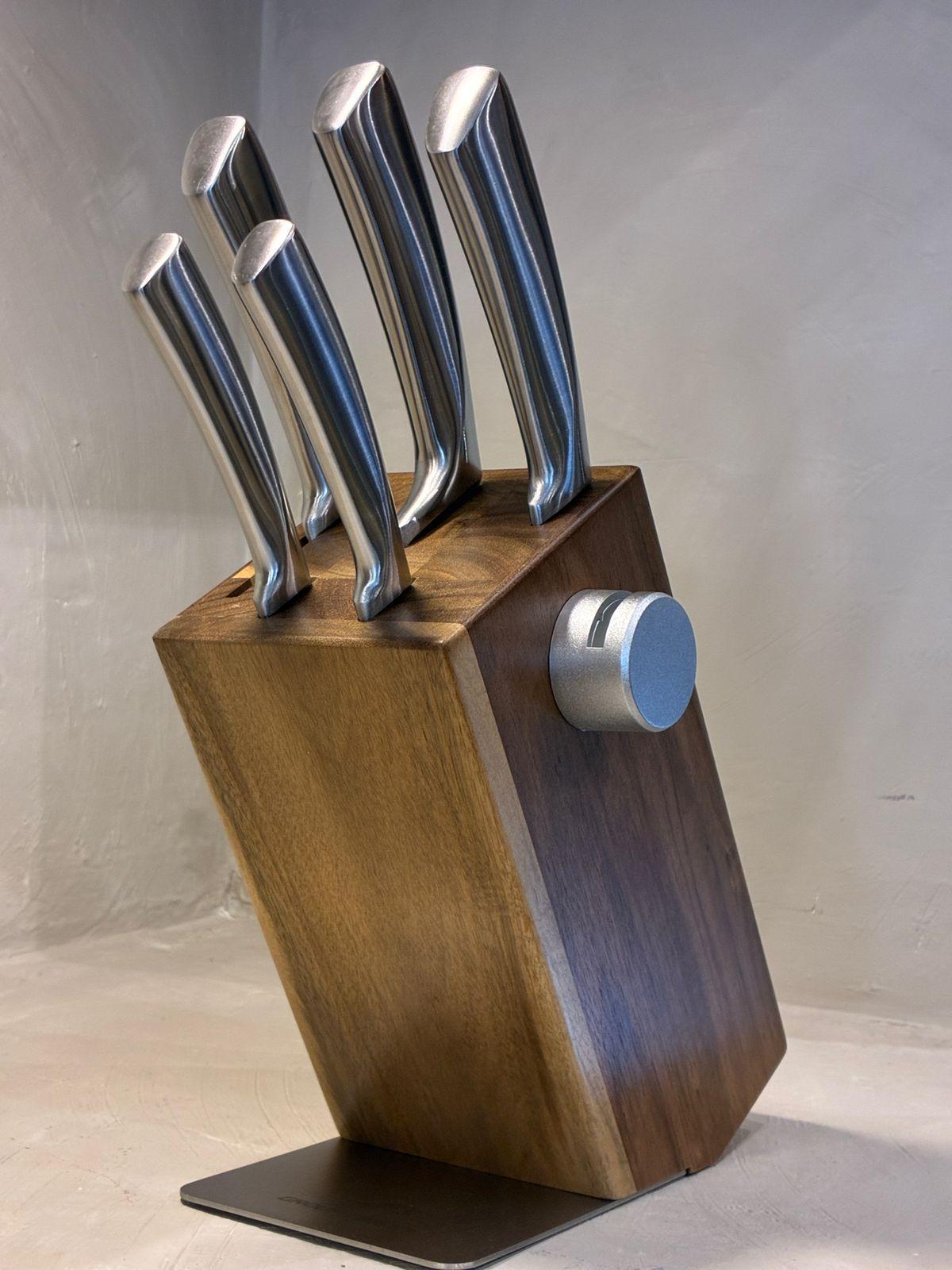 Set De Cuchillos Cocina Acero Inoxidable 5 Piezas Base-5