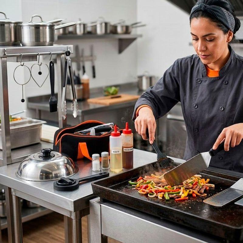 Juego De Accesorios Parrilla 20pcs Herramientas De Plancha-1