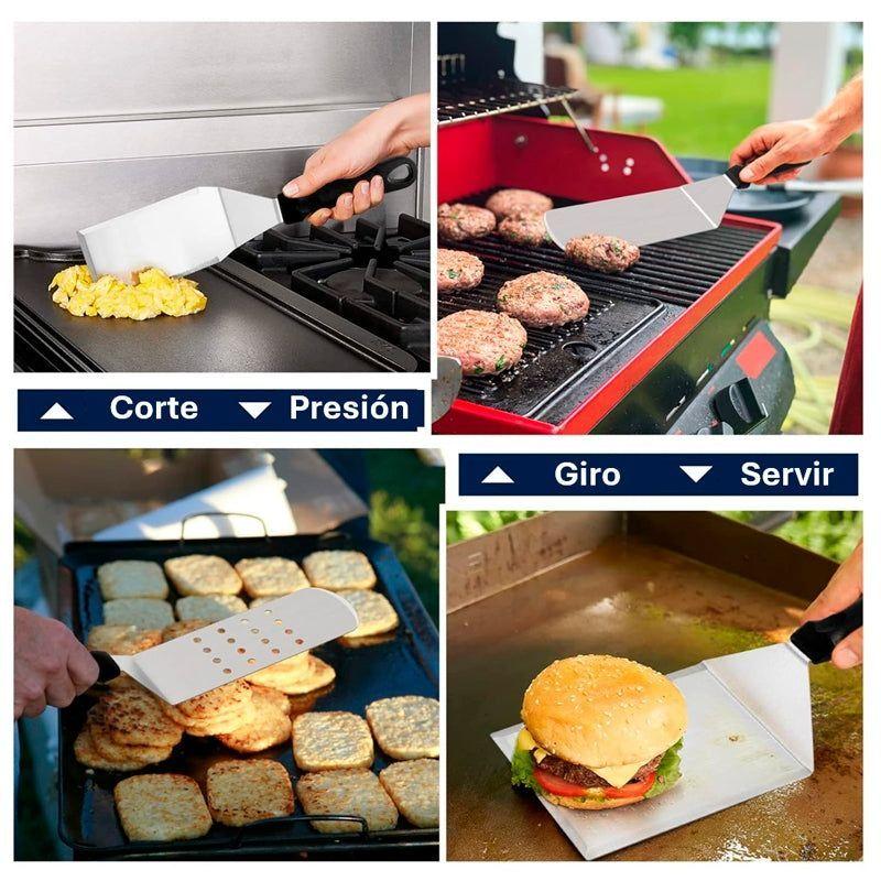 Juego De Accesorios Parrilla 20pcs Herramientas De Plancha-4