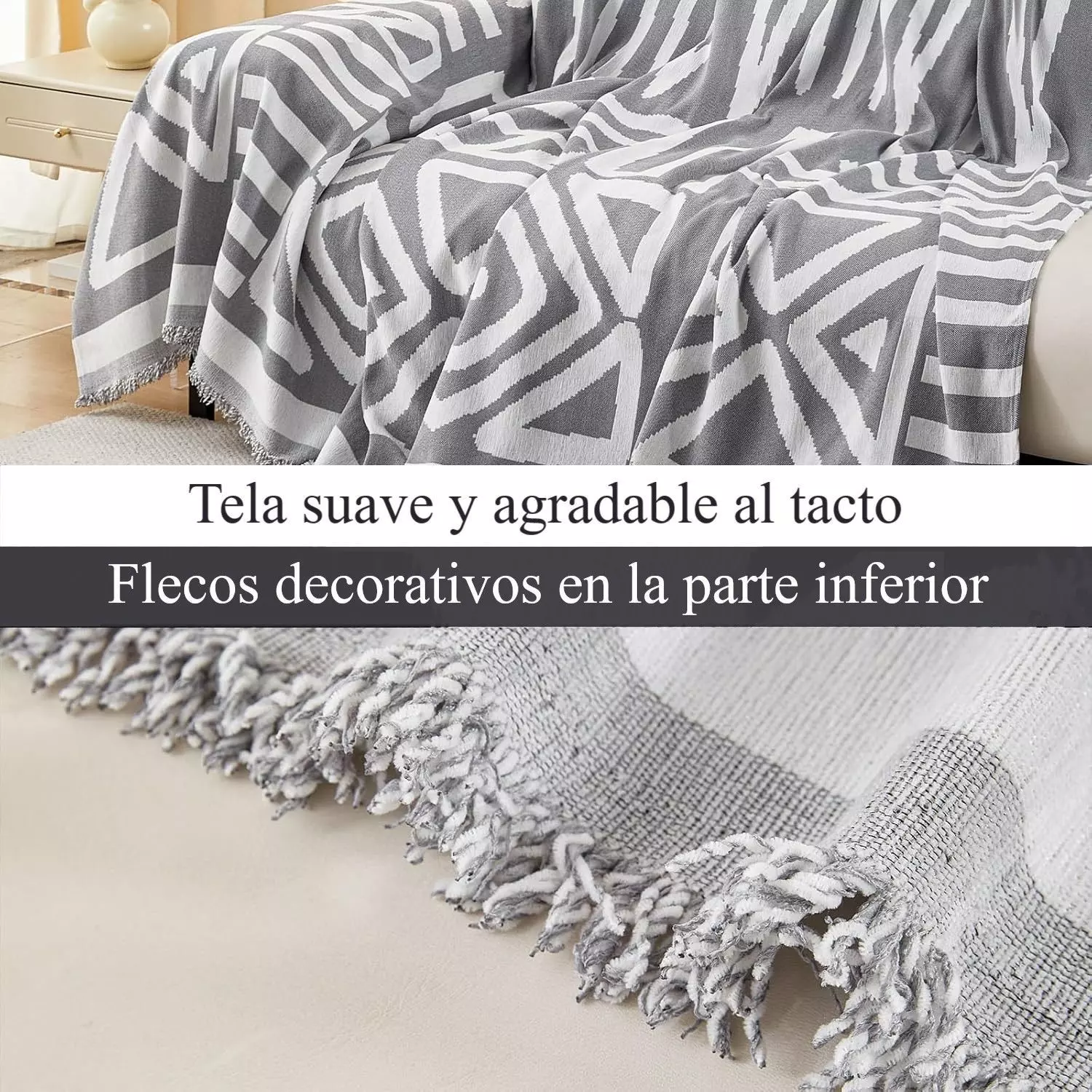 Manta Cubresofá Frazada Premium De Living Dormitorio Sillon-2