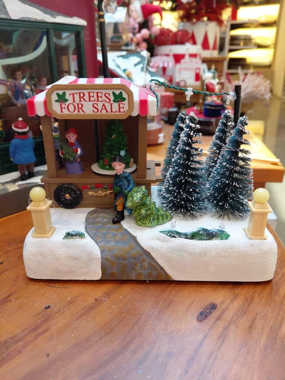 Adorno De Navidad Tienda De Arboles Luz Musica Y Movimiento-2