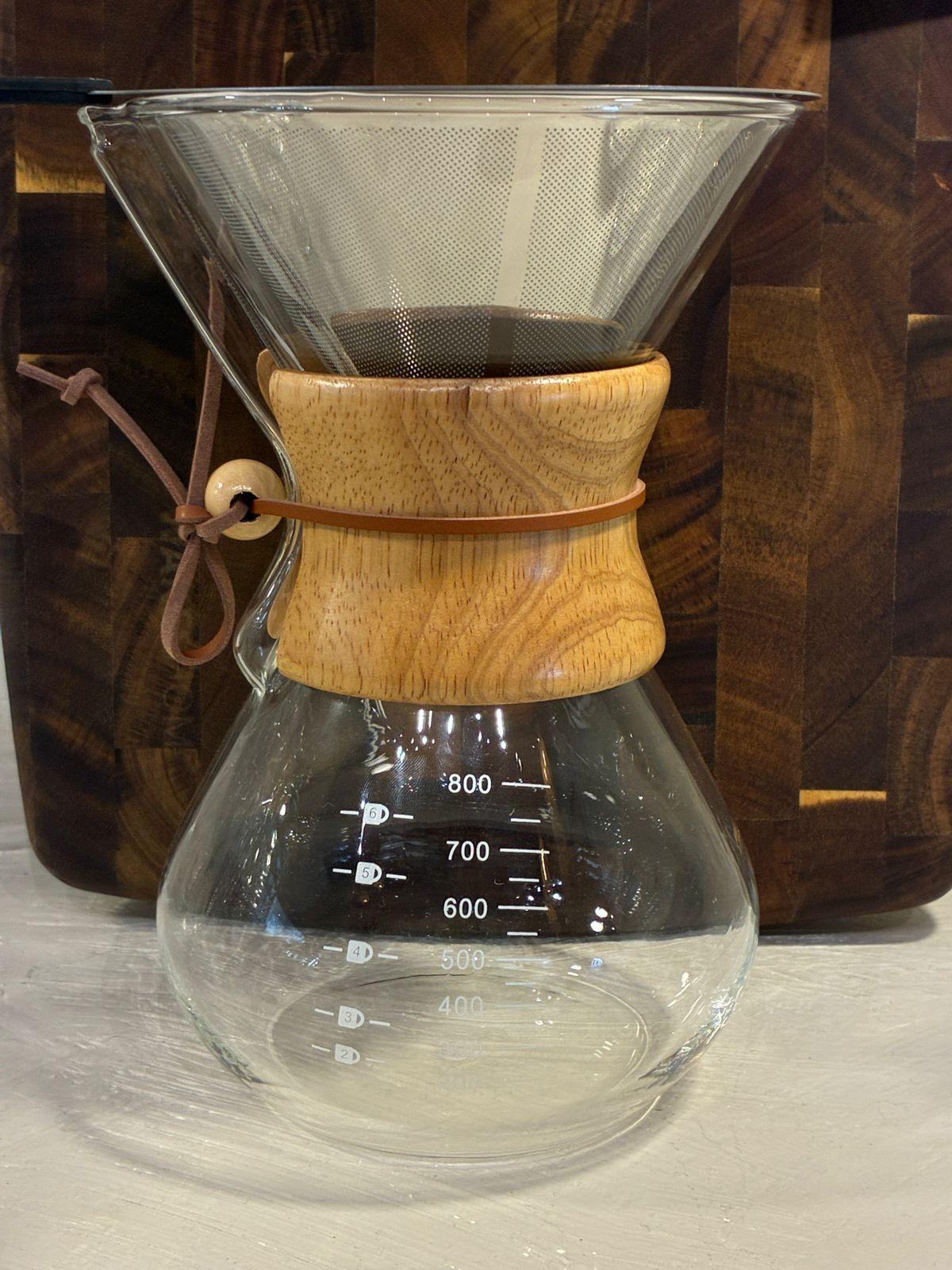 Cafetera De Cafe Por Goteo De Vidrio De 800ml + Filtro Acero-8