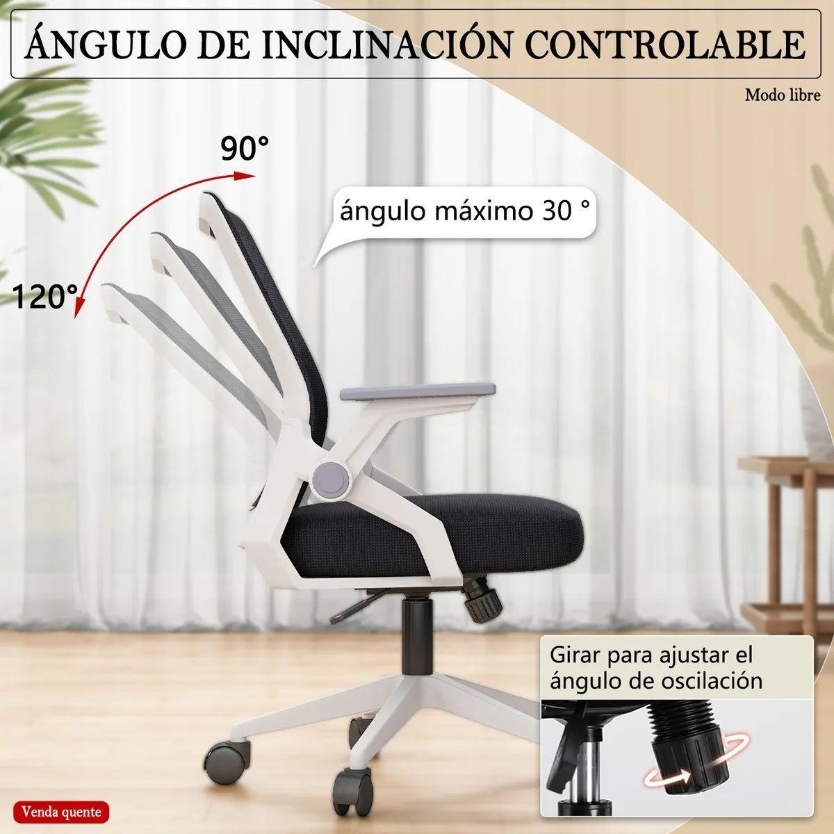 Silla Ergonomica Oficina Soporte Lumbar Ajustable Giratorio-3