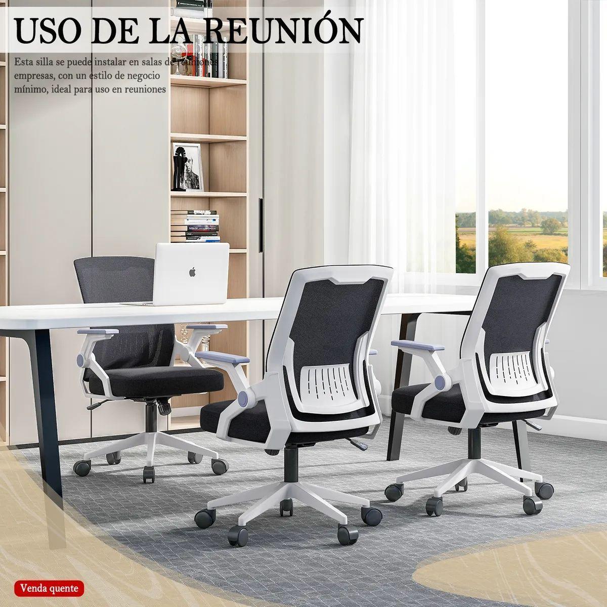 Silla Ergonomica Oficina Soporte Lumbar Ajustable Giratorio-4