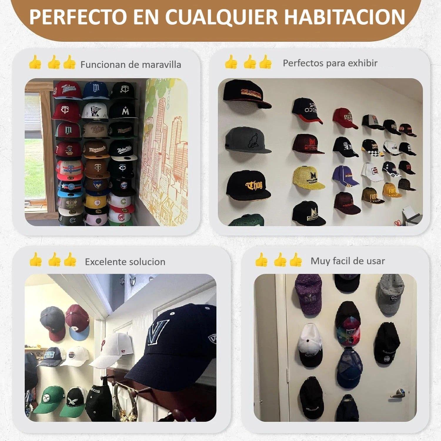 Ganchos De Jockey Colgadores Adhesivos Organizador De Gorras 22 Colgadores-6