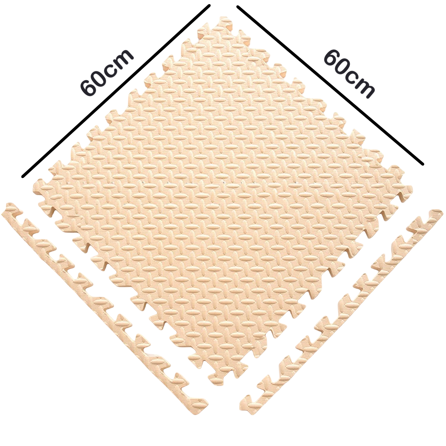 Pack De 4 Alfombras Piso Puzzle Goma Eva Antigolpes 60x60cm WakesHome-4