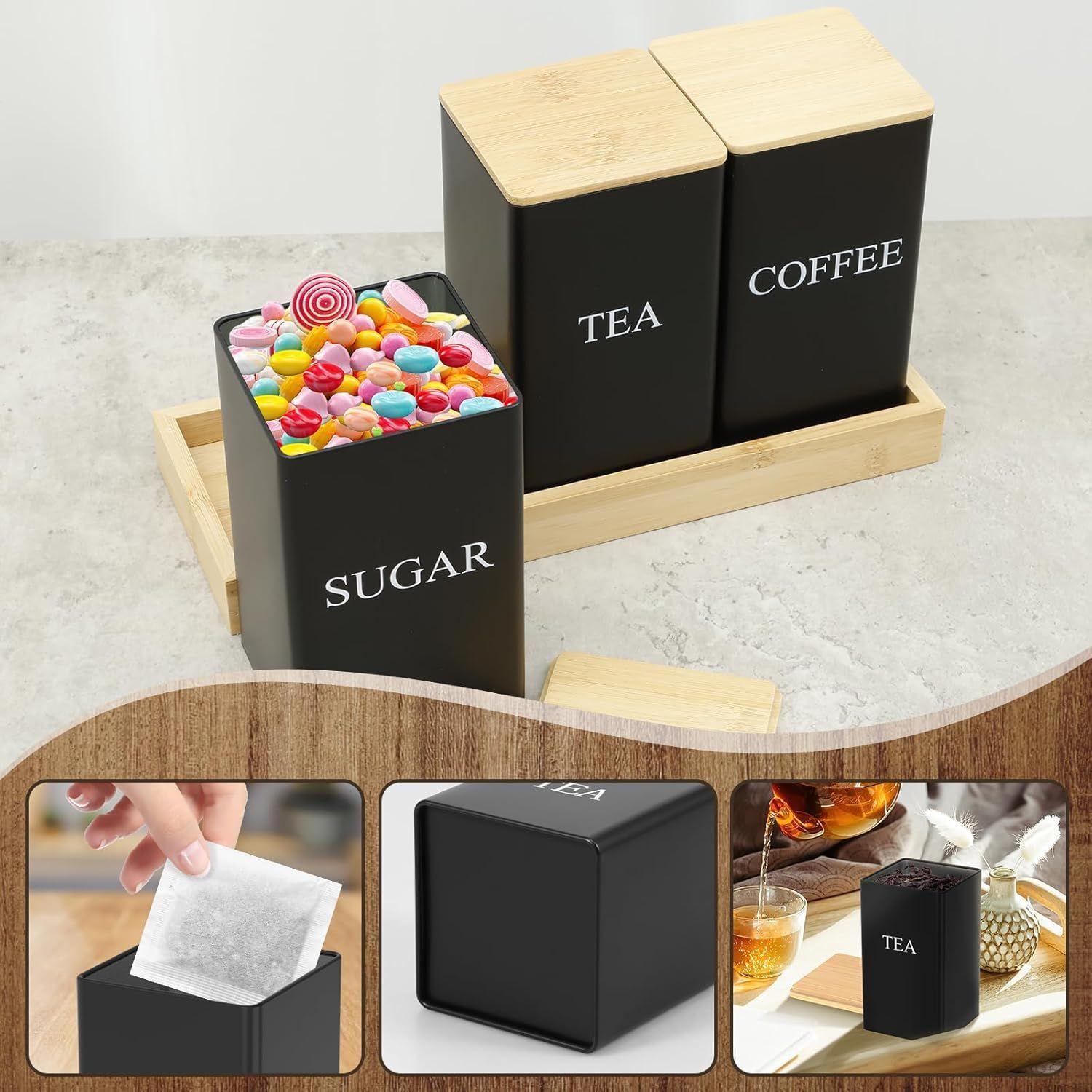 Pack 3 Frasco Hermético Contenedor Cocina Azucar Sal Te WakesHome-3