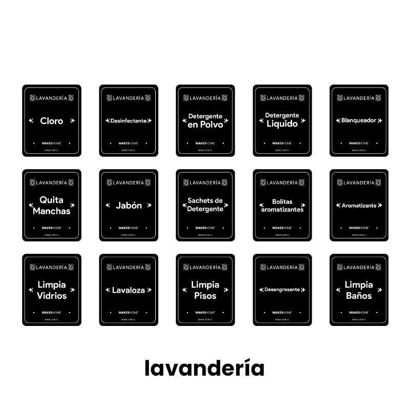 90 Etiquetas Adhesivas Para Frascos Cocina Baño Y Lavanderia-7