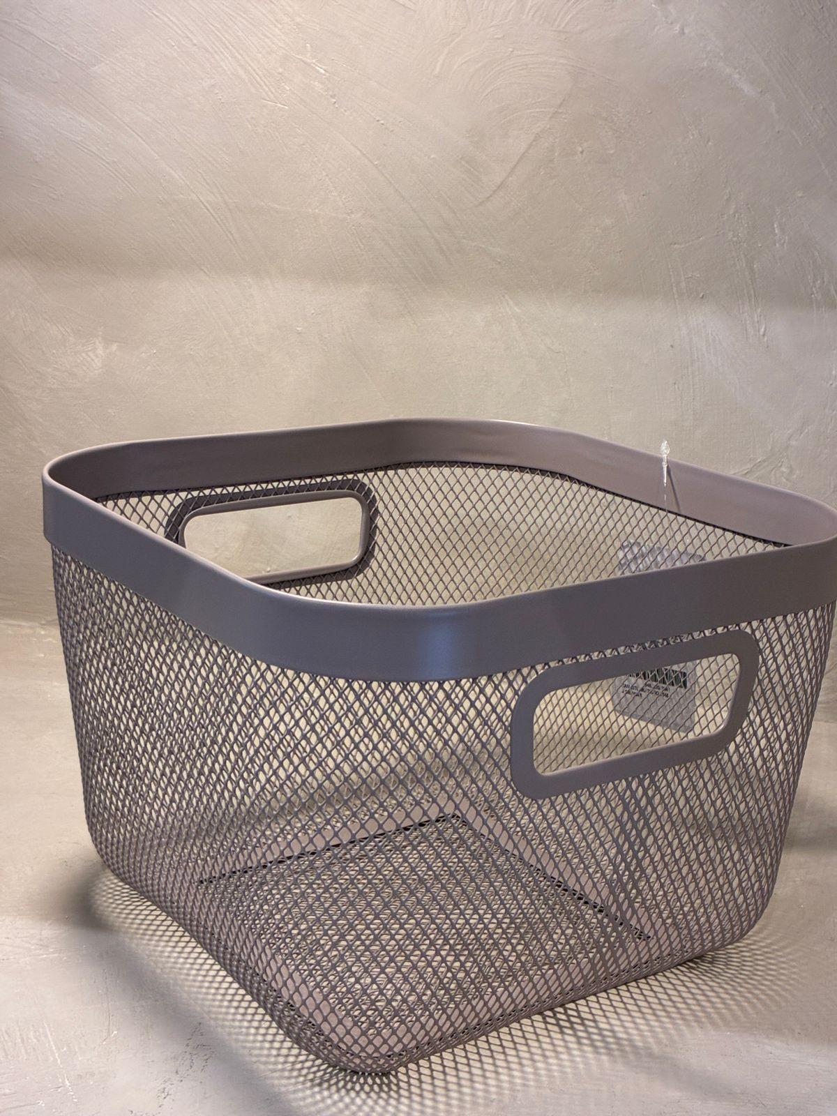 Cesta Metalica Contenedor De Almacenamiento Multiuso-7