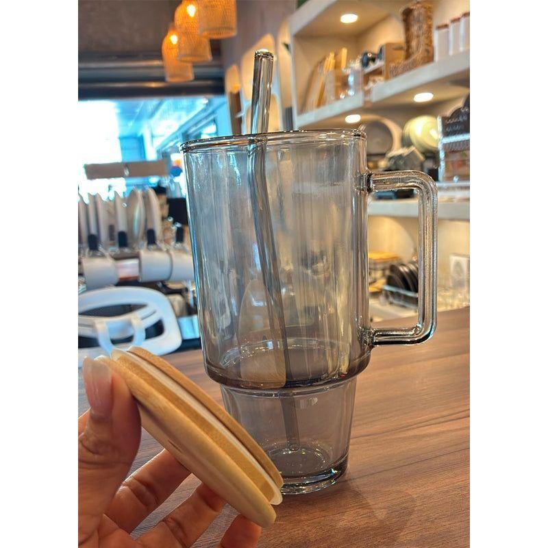 Vaso Lata De Vidrio Con Tapa Bambu Y Bombilla 700ml-3