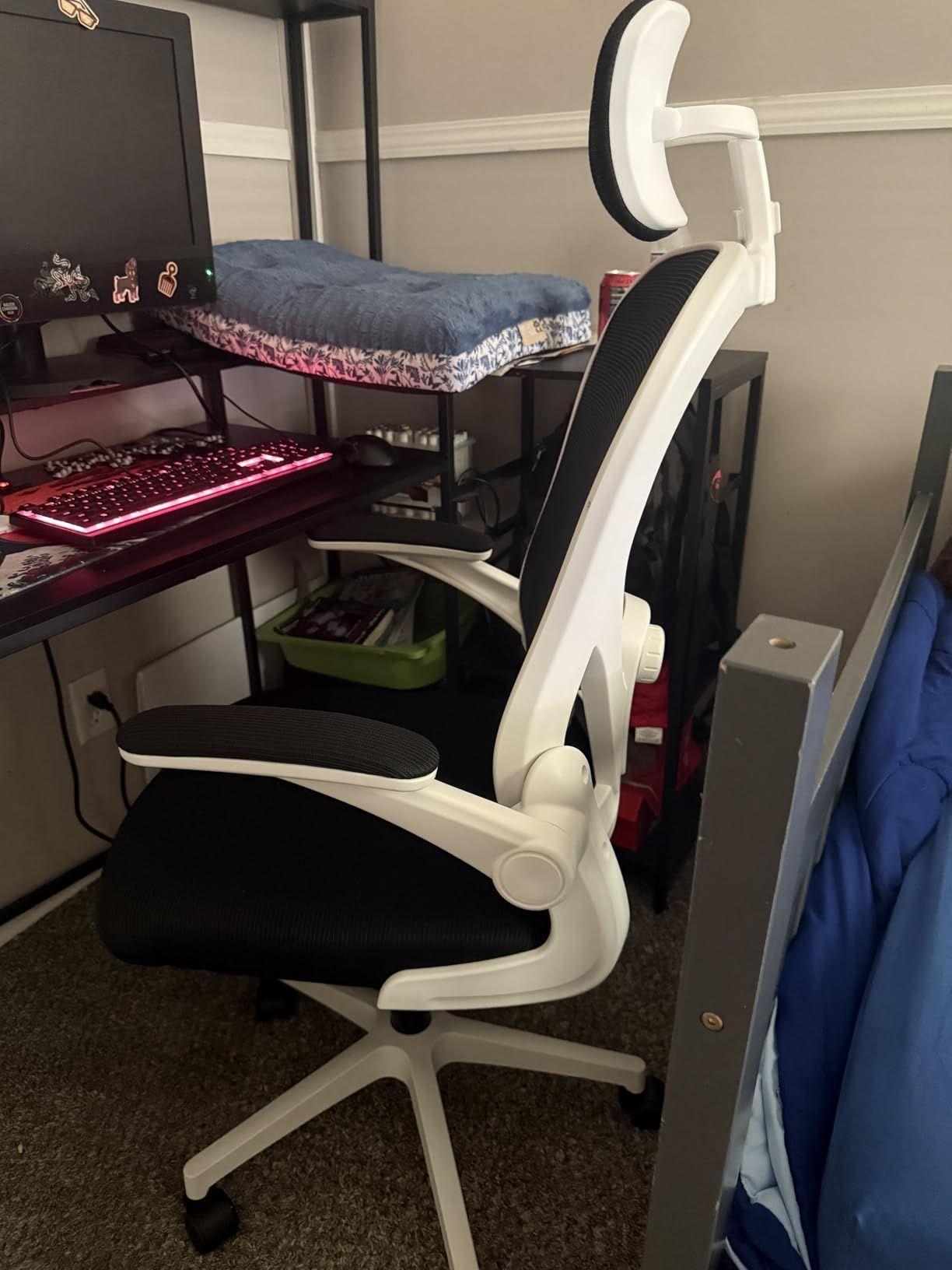 Silla De Oficina Ergon mica Con Reposacabezas Soporte Lumba-8