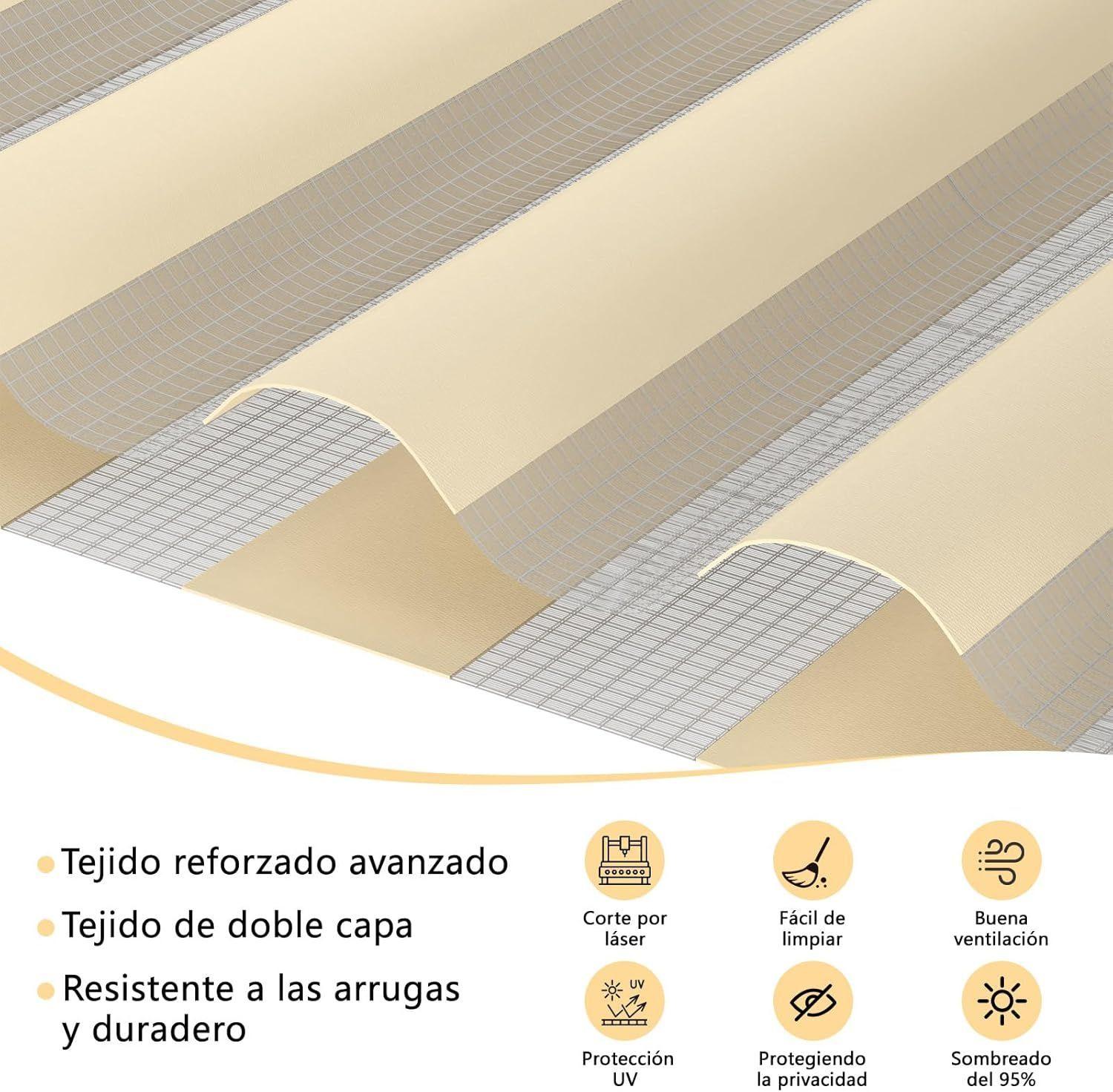 Cortina Roller Duo Zebra Día Y Noche Color Variado 100x200cm-7