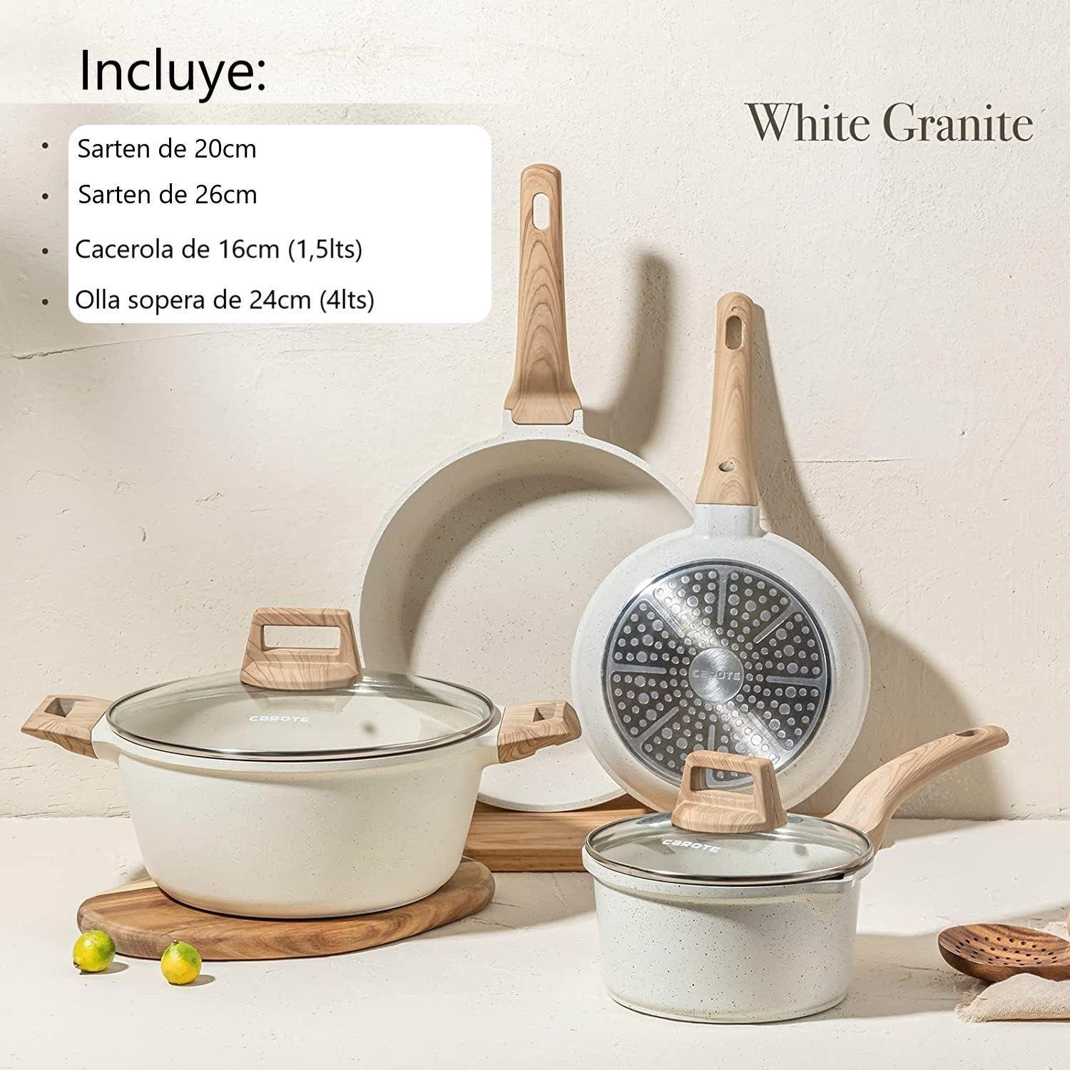Set de Bateria de Cocina 7 Piezas Antiadherente Ceramic Profesional Ollas-2
