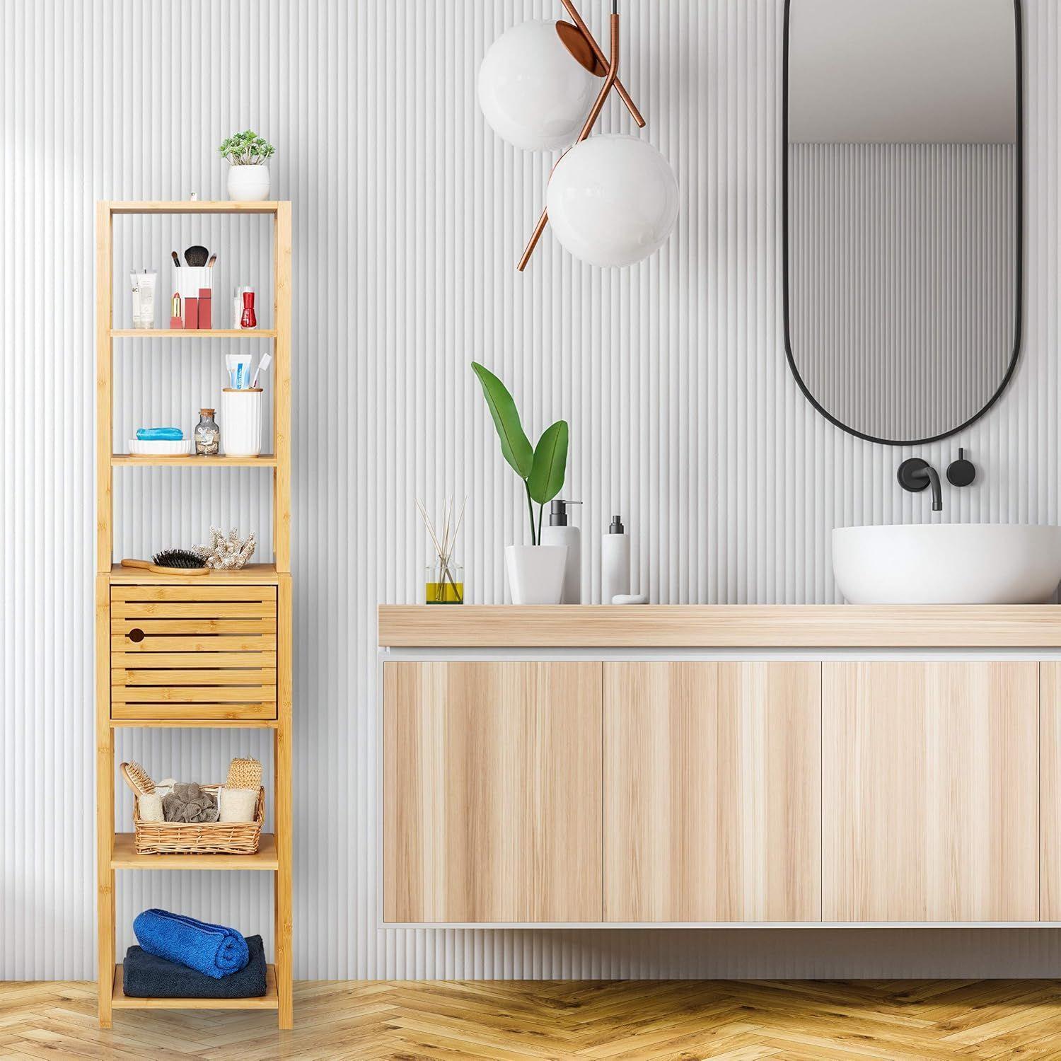 Estante De Madera 7 Niveles Organizador Cocina/ Baño Repisa WakesHome-6