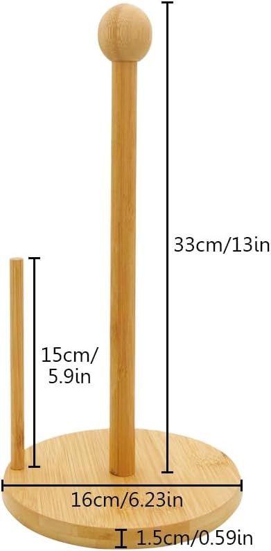 Portarollos Nova De Madera Soporte Toallas De Papel De Pie-4