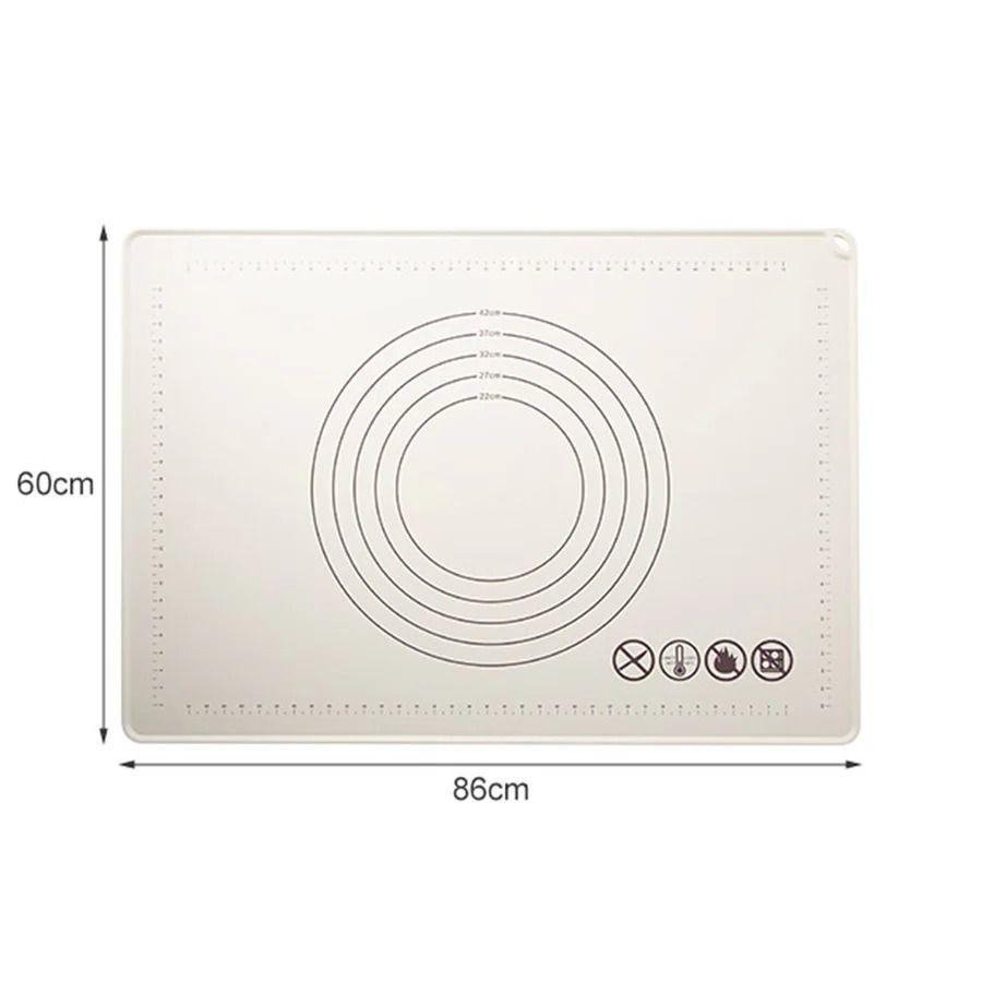 Tapete De Silicona Para Hornear y Amasar Alfombrilla Antiadherente Reposteria-7